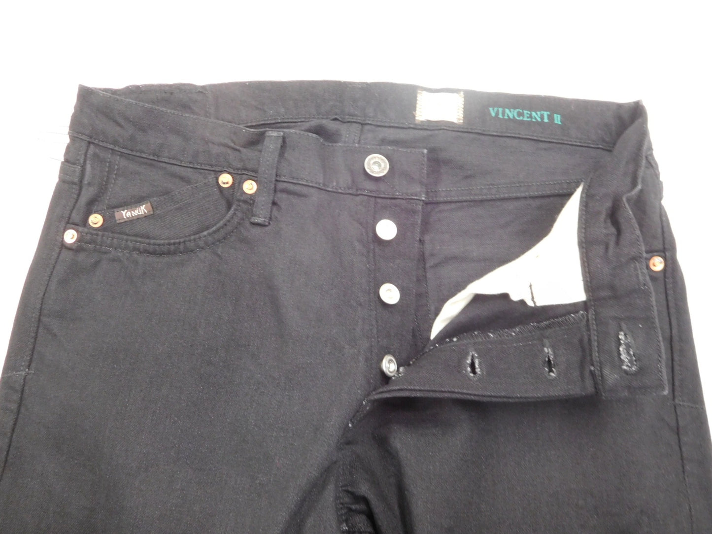 タグ付!YANUK ヤヌーク 藤原裕 VINCENT Ⅱ デニムパンツ 57221501 ブラック SZB size:32囗T巛