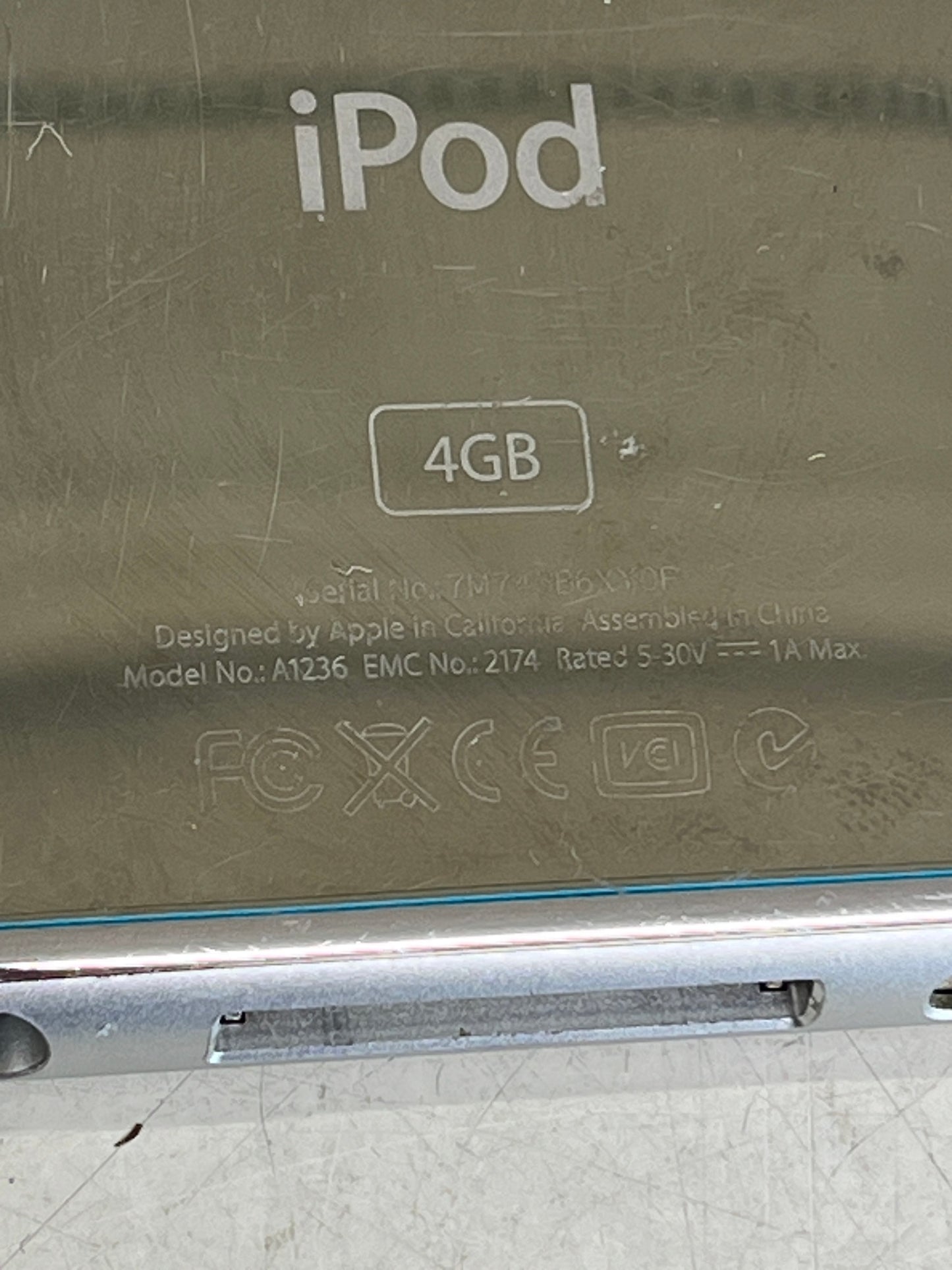 ジャンク Apple iPod nano 第3世代 4GB A1236 MA978J