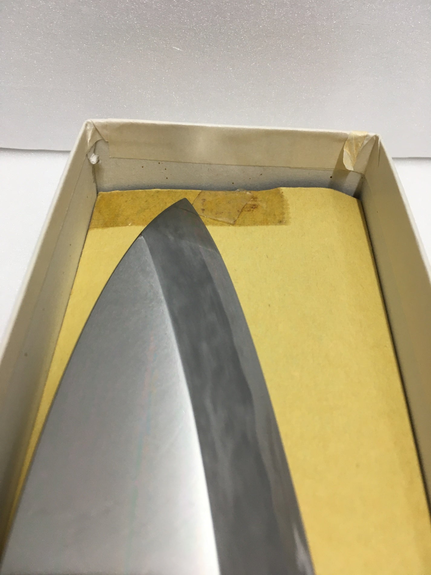 ※送料無料※ 源幸祐作 出刃包丁 青銅 御料理包丁 長期保管 未使用相当 囗G