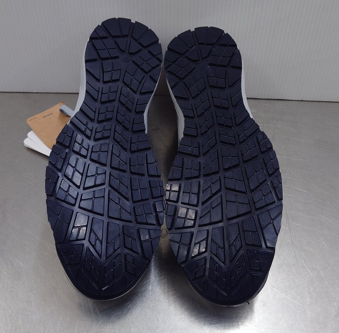 中古美品 アシックス プロスニーカー 軽安全靴 WINJOB CP213 グラシアグレー サイズ28 囗T巛