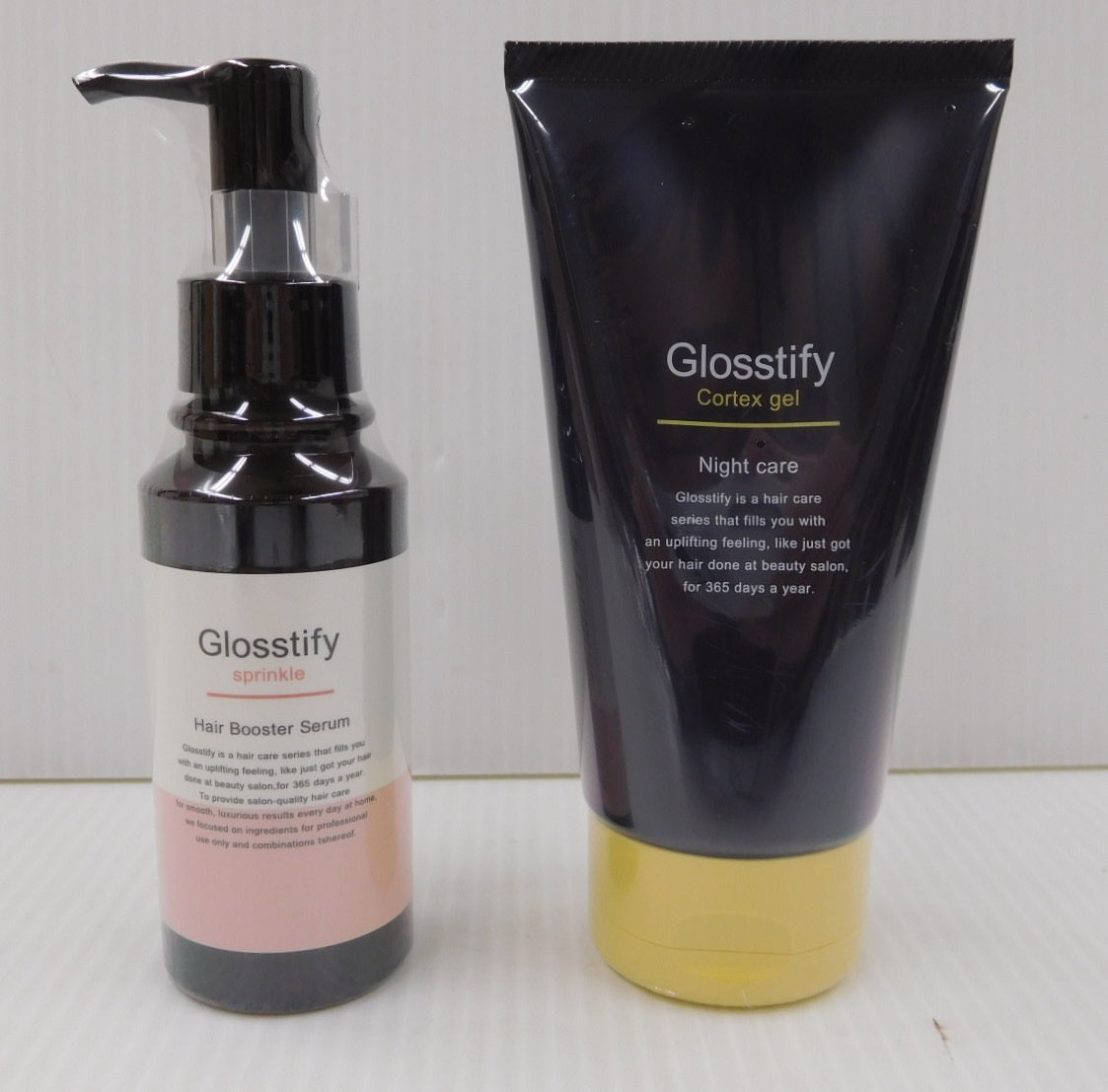 未使用!Glosstify ヘアブースターセラム・ヘアジェルトリートメントセット囗T巛
