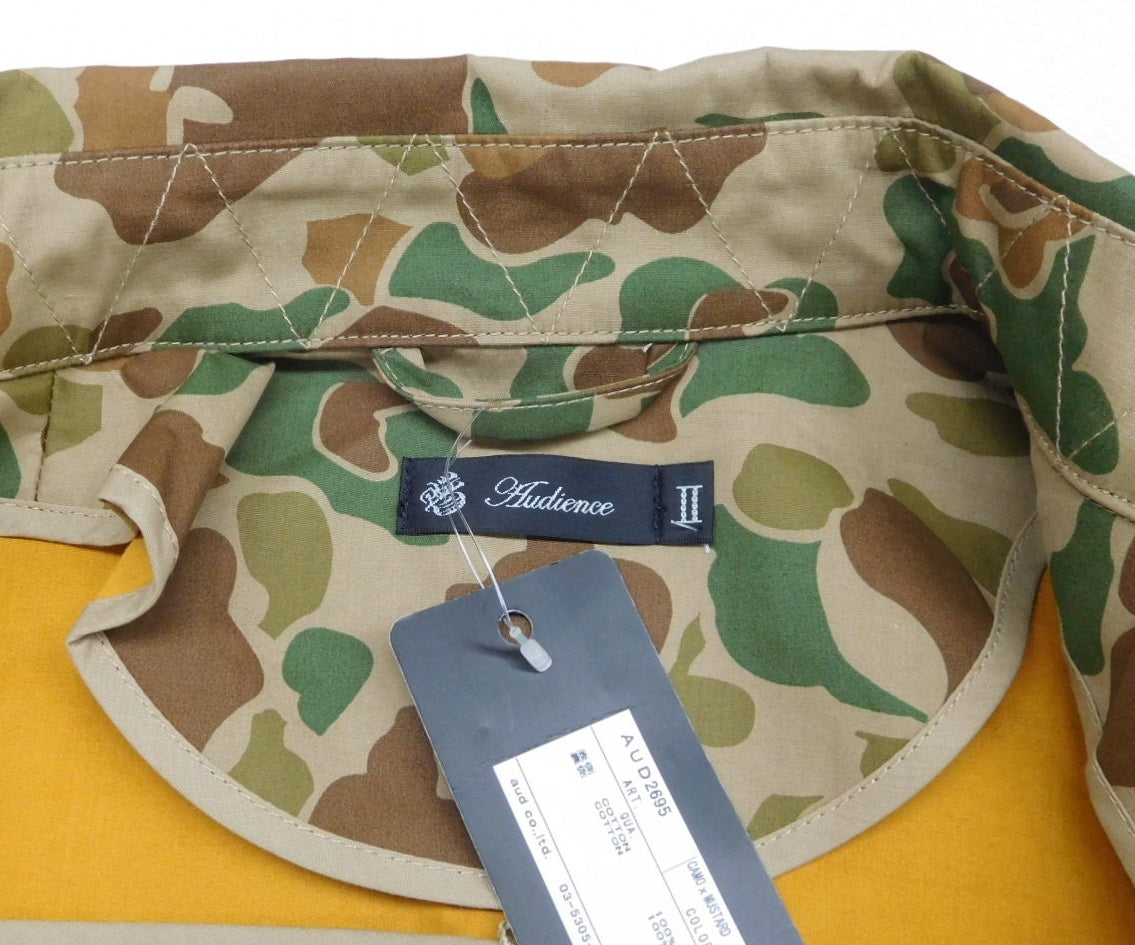 タグ付!Audience オーディエンス ボンディングツイルシングルトレンチコート カモフラ柄 AUD2695 size:M囗T巛