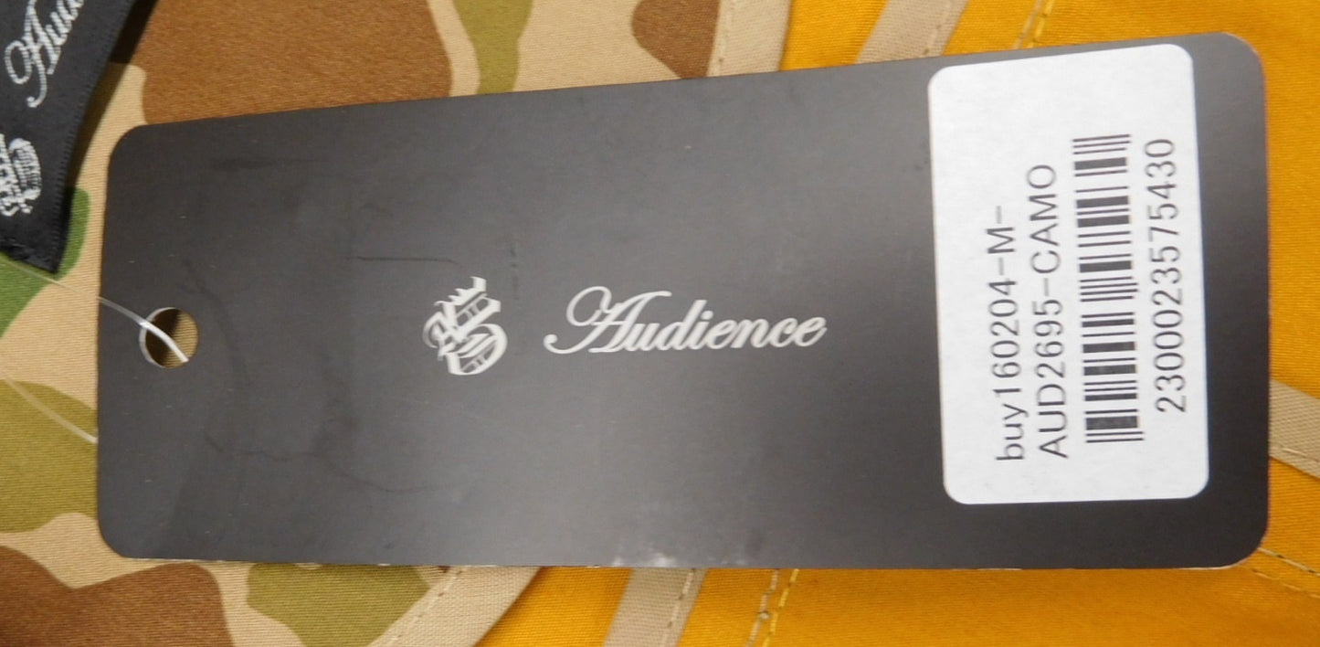 タグ付!Audience オーディエンス ボンディングツイルシングルトレンチコート カモフラ柄 AUD2695 size:M囗T巛
