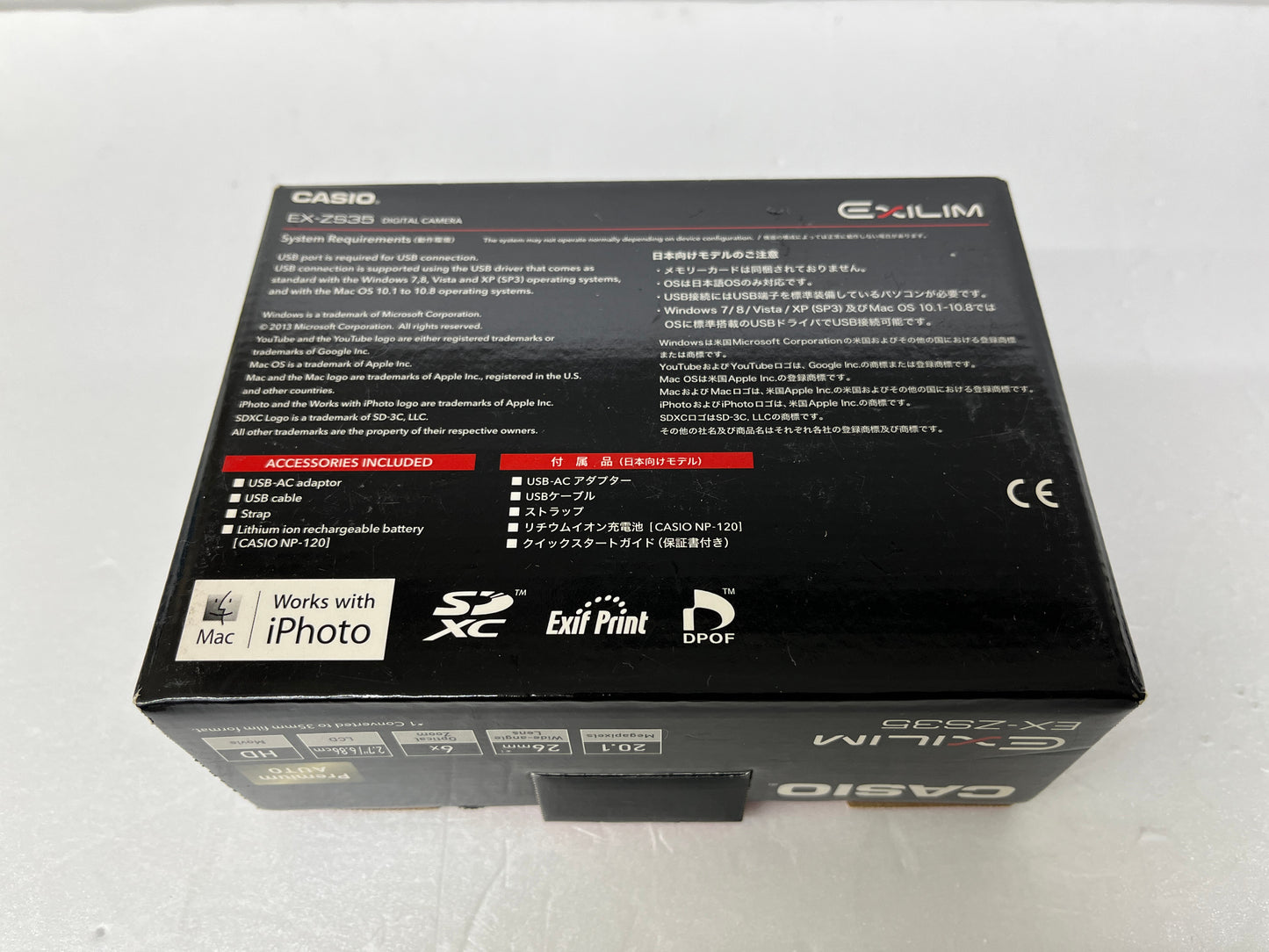 ジャンク CASIO デジタルカメラ EXILIM EX-ZS35