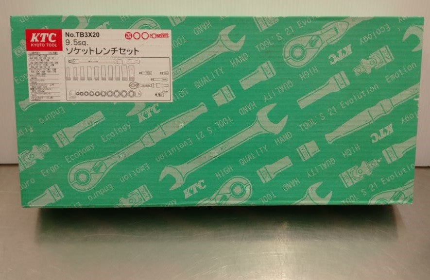 未使用品 KTC 9.5sq(3/8)ソケットレンチセット TB3X20 囗T巛