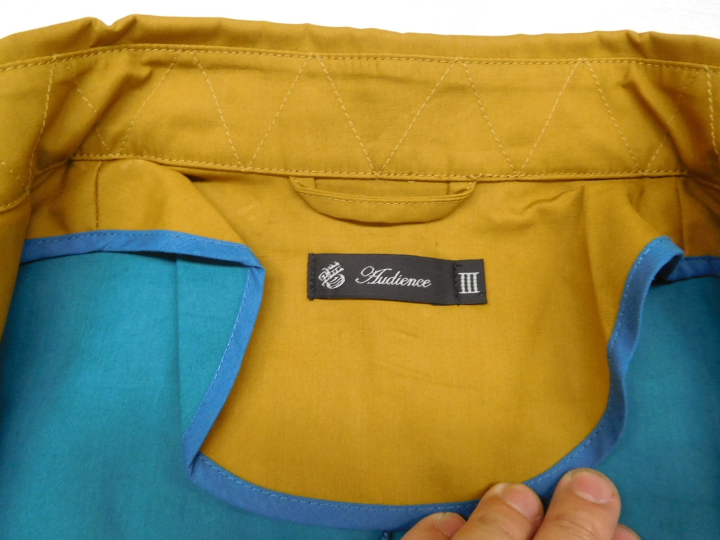 タグ付!Audience オーディエンス ボンディングツイルトレンチコート AUD2695 キャメル size:L囗T巛