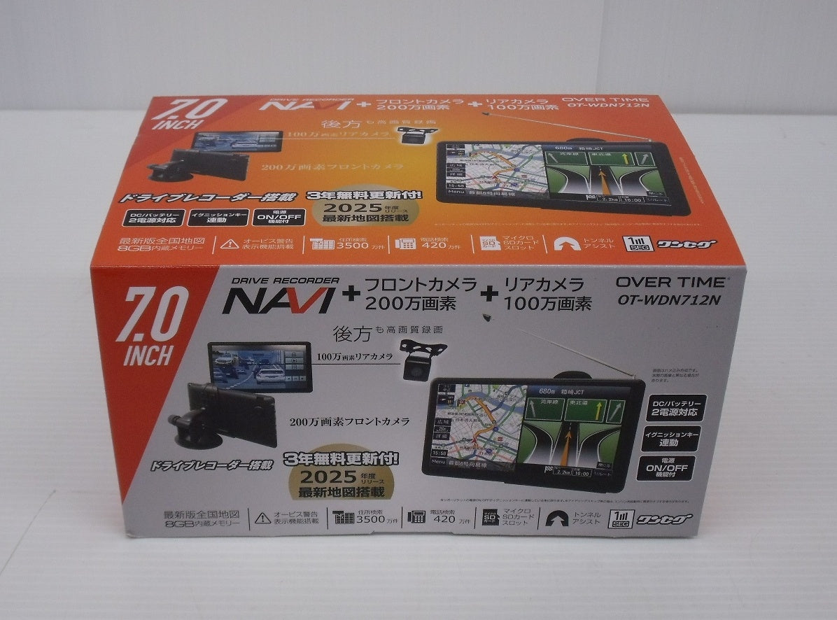 未使用!ダイアモンドヘッド 7インチポータブルナビ ドライブレコーダー付き OT-WDN712N囗T巛