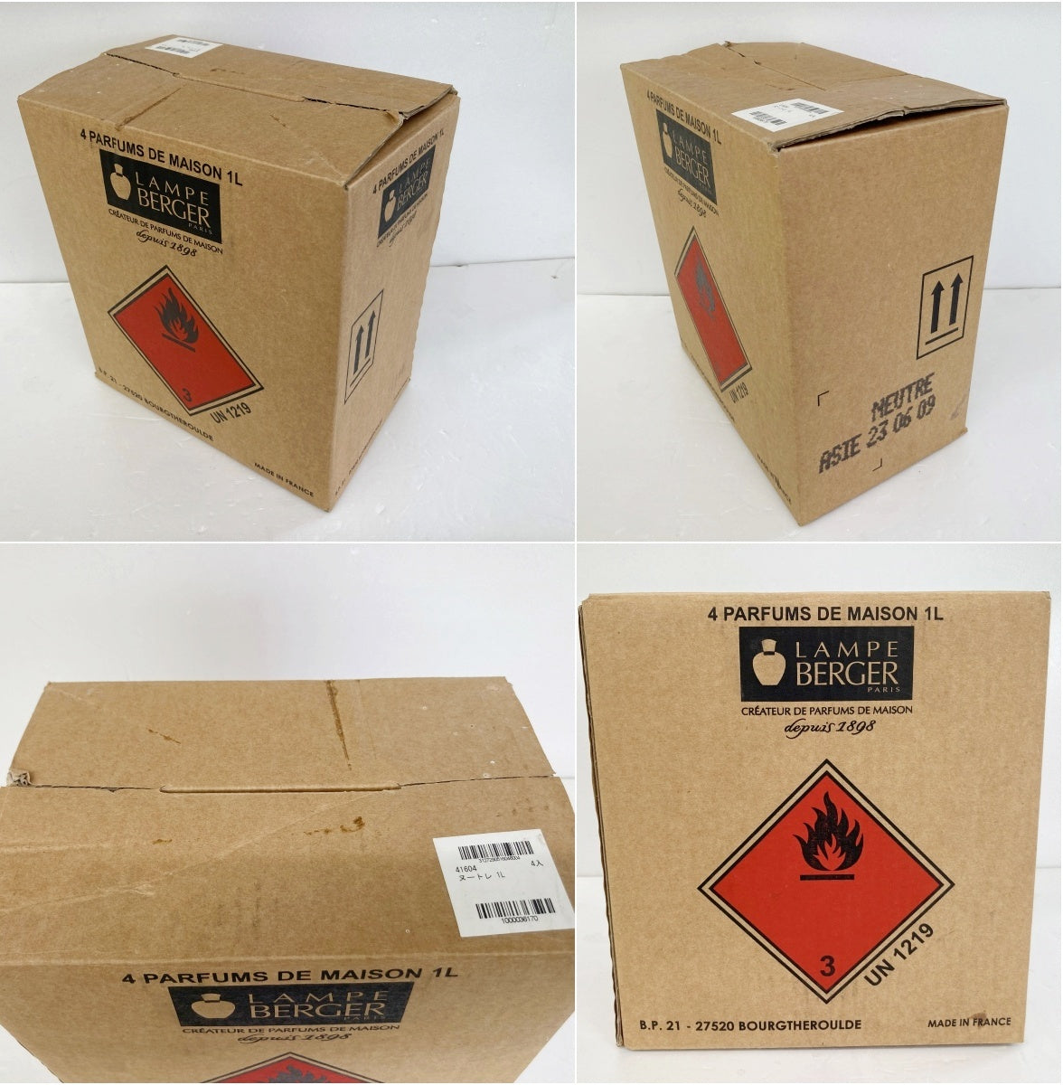 LAMPE BERGER Neutre 中性 ヌートレ 1L×4本