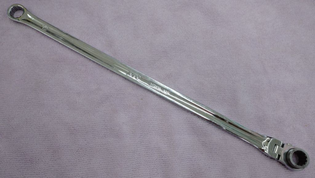 中古品 KTC 超ロングラチェットめがねレンチ MR15L-12F 囗T巛