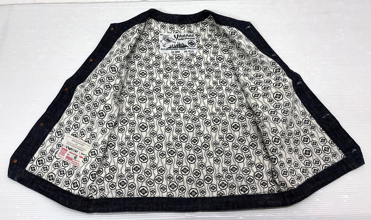 YAMANE ヤマネ 3008 デニムベスト 40 EVISU エヴィス エビス