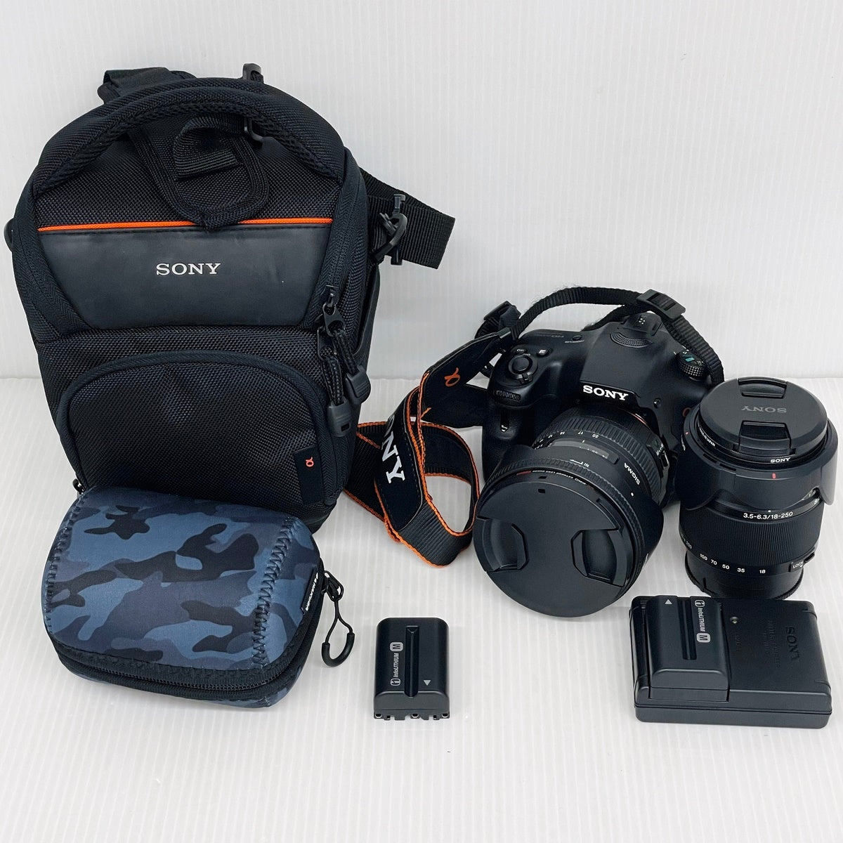 SONY α65 デジタル一眼レフカメラ DT 18-250mm F3.5-6.3 ズームレンズ+SIGMA 10-20mm F3.5 DC HSM 超広角ズームレンズ付