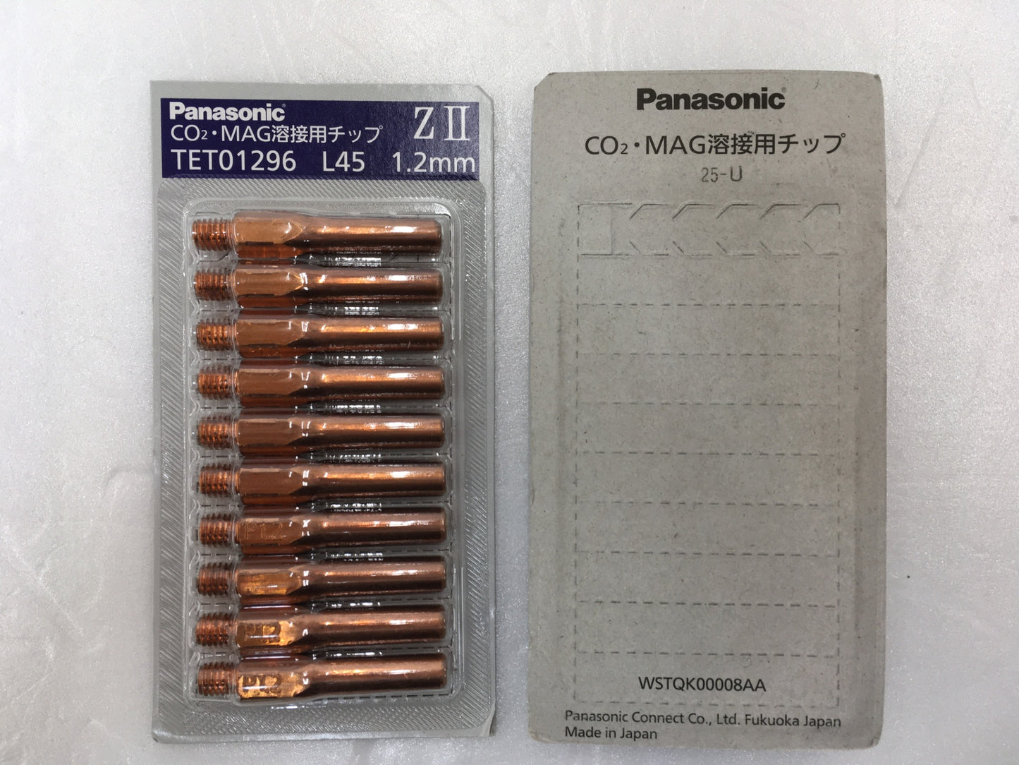 ※送料無料※ Panasonic CO2・MAG溶接用チップ ZⅡ TET01296 L45 1.2mm 150個 長期保管 未開封 囗G