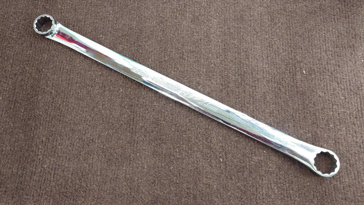 Snap-on スナップオン ロングストレートメガネレンチ 22x24 XDHFM2224 中古品 囗T巛