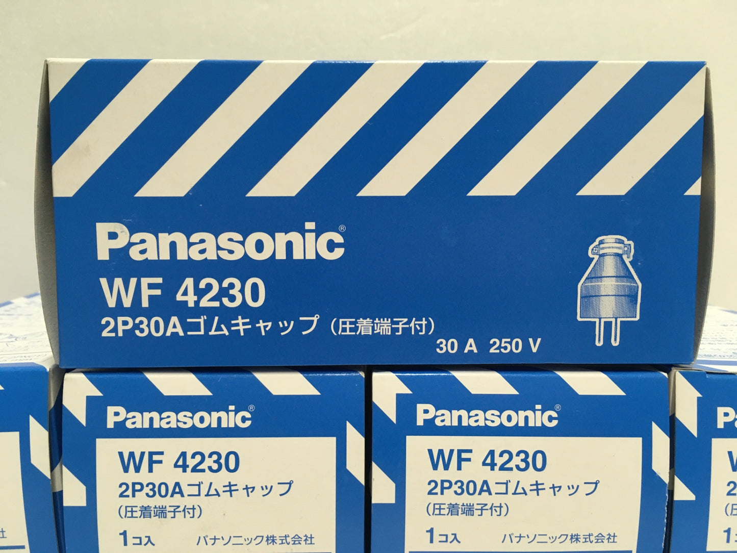 ※送料無料※ Panasonic 2P30Aゴムキャップ 圧着端子付 WF4230 12個セット 未使用品 囗G