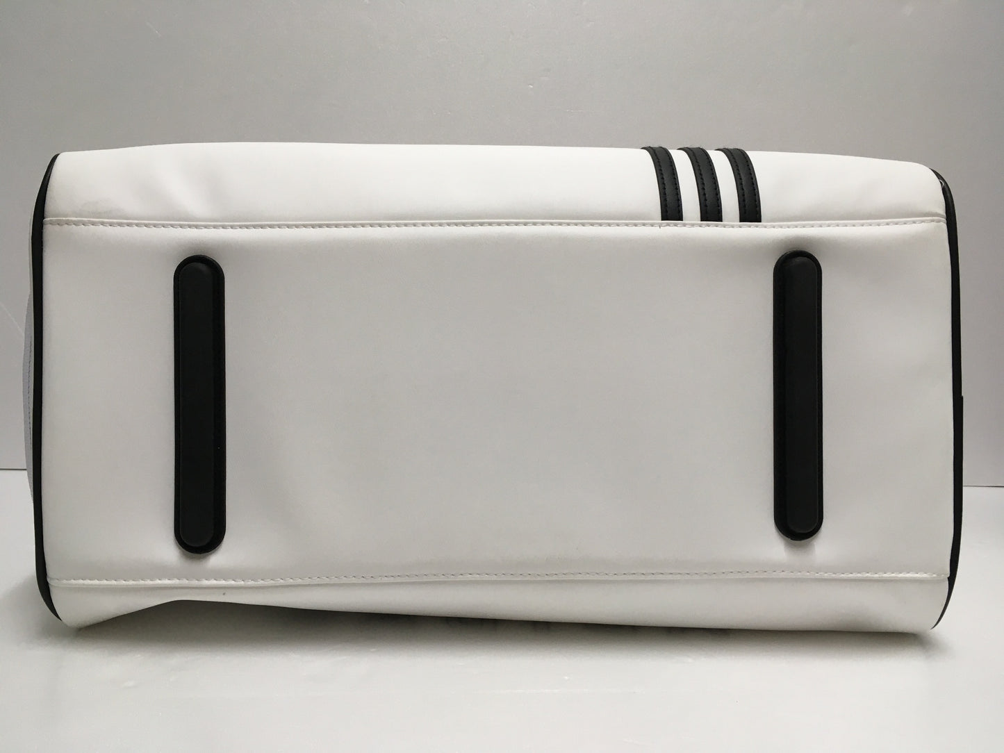 ※送料無料※ adidas アディダス スリーストライプ ボストンバッグ MMS71 ホワイト×ブラック ゴルフバッグ 未使用 囗G