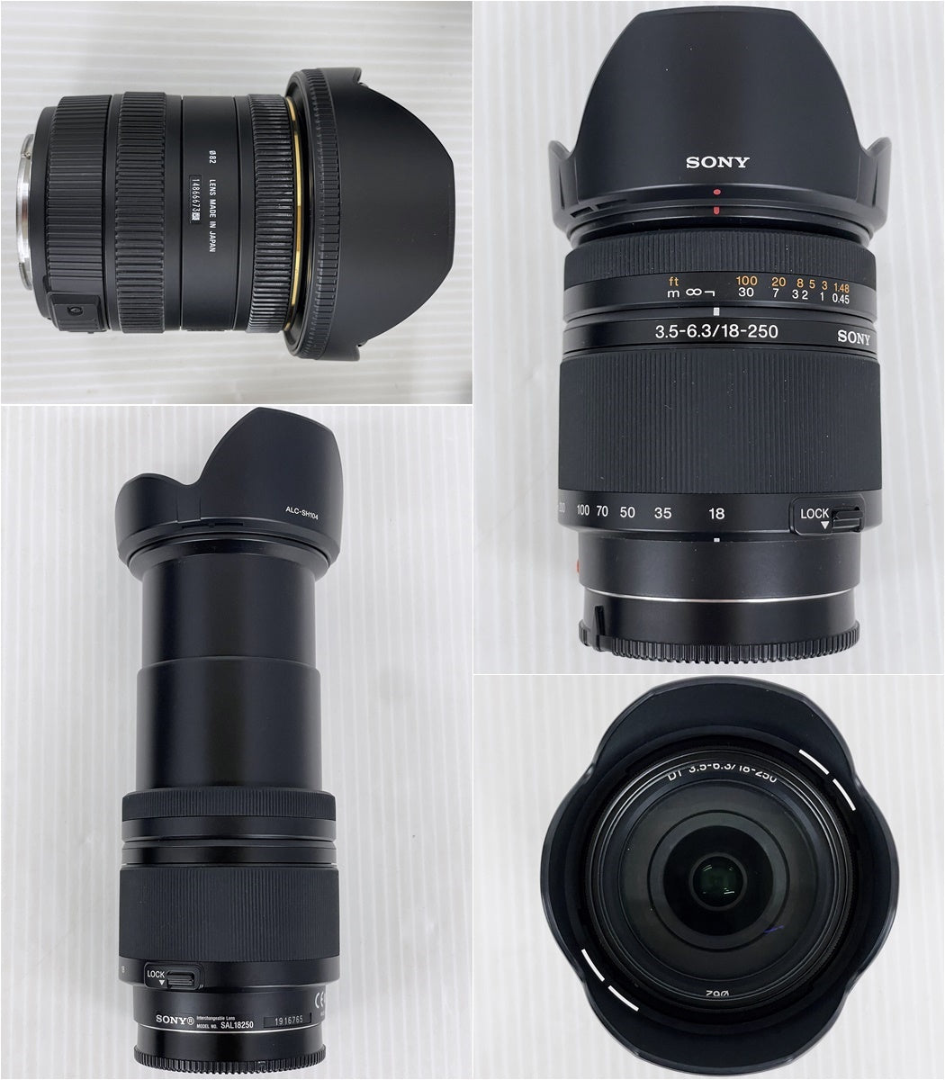 SONY α65 デジタル一眼レフカメラ DT 18-250mm F3.5-6.3 ズームレンズ+SIGMA 10-20mm F3.5 DC HSM 超広角ズームレンズ付