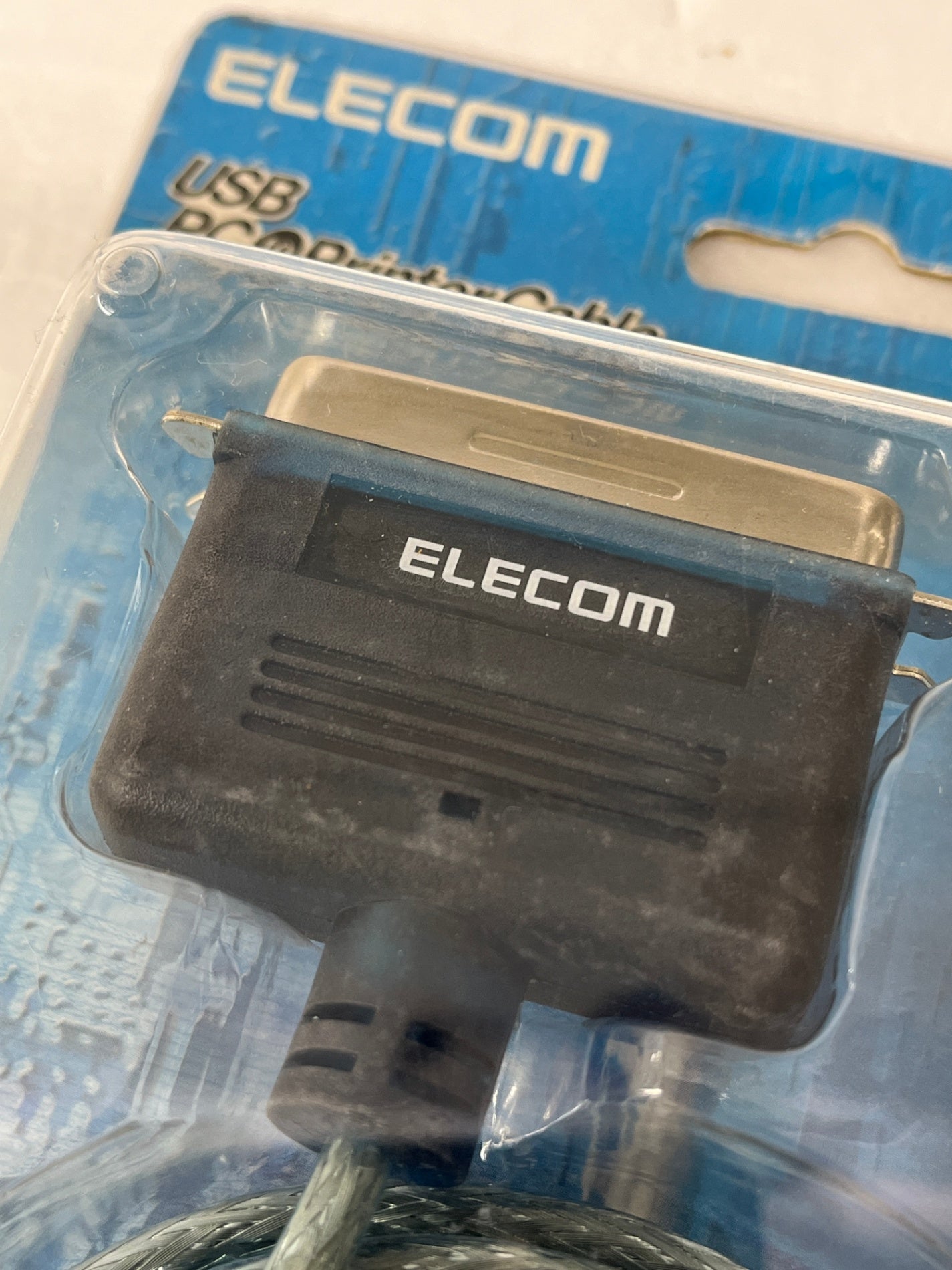 長期保管 未使用 ELECOM エレコム USB to パラレルプリンタケーブル ブルーベリー UC-PBB