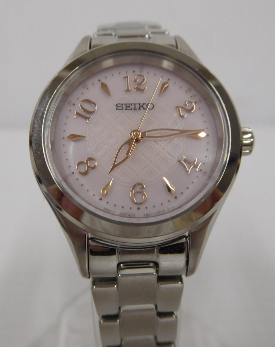 SEIKO セイコー ソーラー 電波 腕時計 1B21-0AS0 中古囗T巛