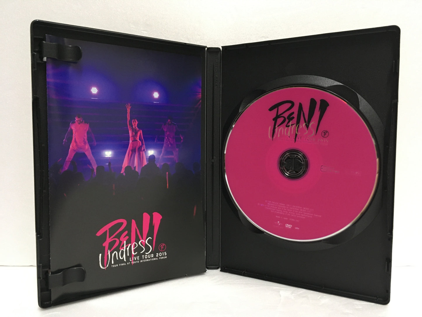 ※送料無料※ BENI Undress LIVE TOUR 2015 TOUR FINAL @東京国際フォーラム DVD 中古 囗G