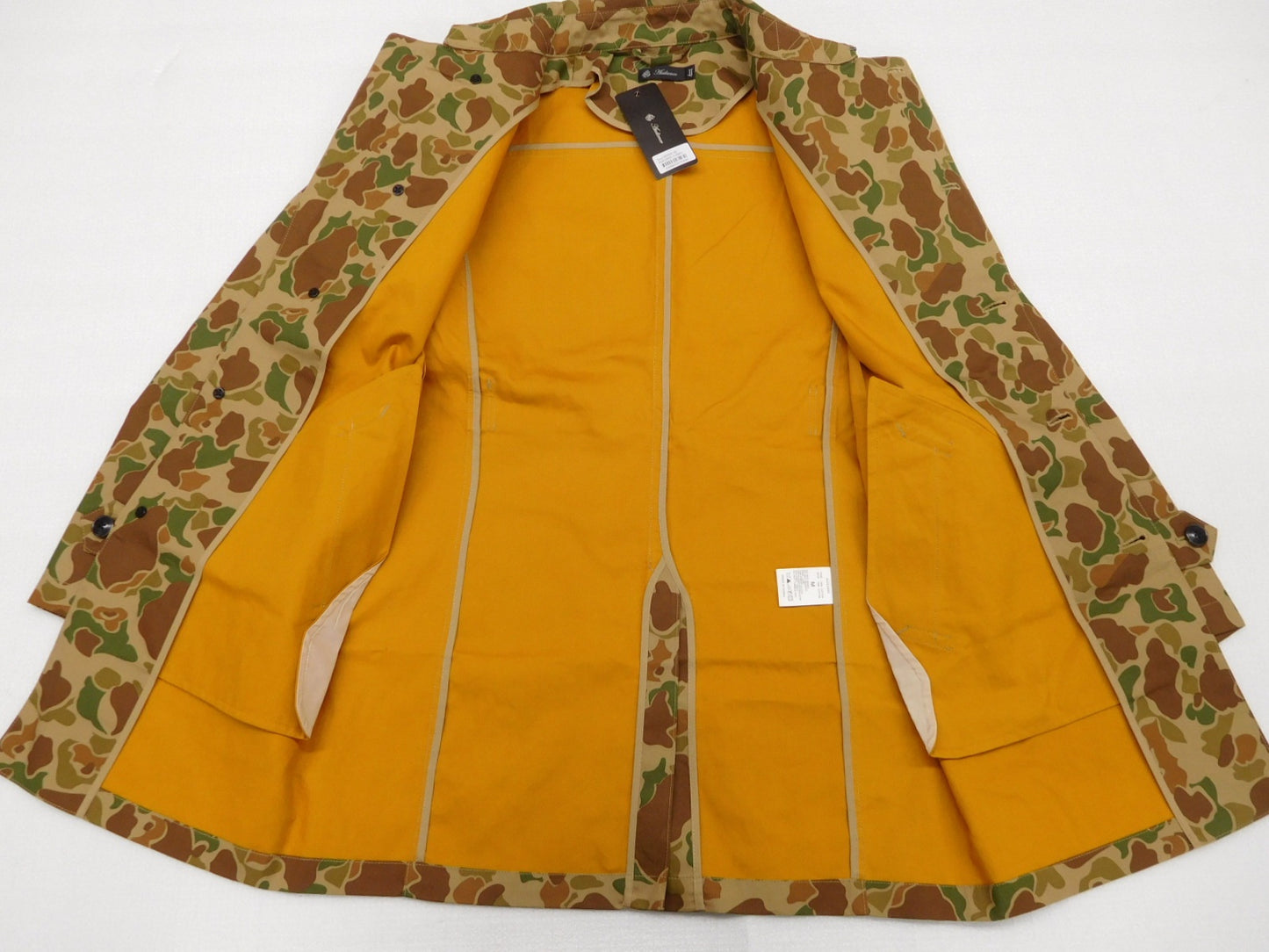 タグ付!Audience オーディエンス ボンディングツイルシングルトレンチコート カモフラ柄 AUD2695 size:M囗T巛