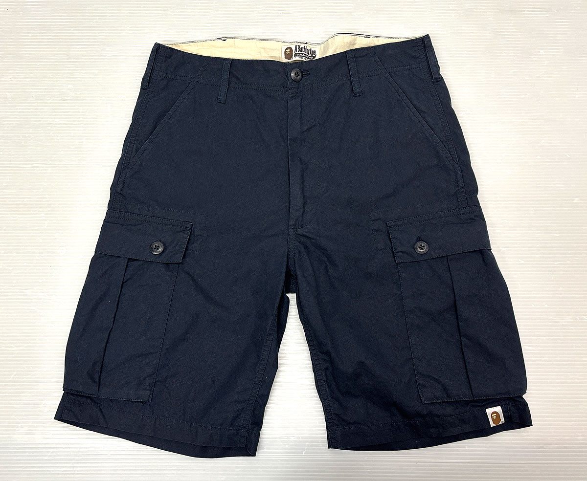 A BATHING APE アベイシングエイプ ショートパンツ サイズM ワッペン カーゴ ショーツ