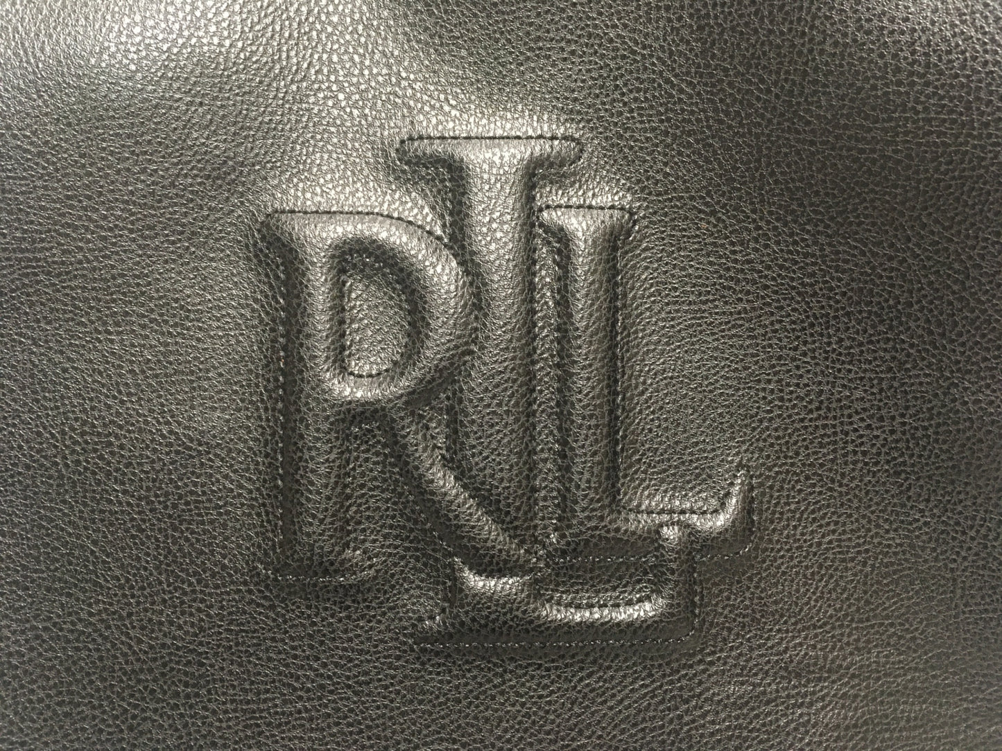 ※送料無料※ RALPH LAUREN ラルフローレン トートバッグ レザー ブラック 長期保管 未使用 囗G