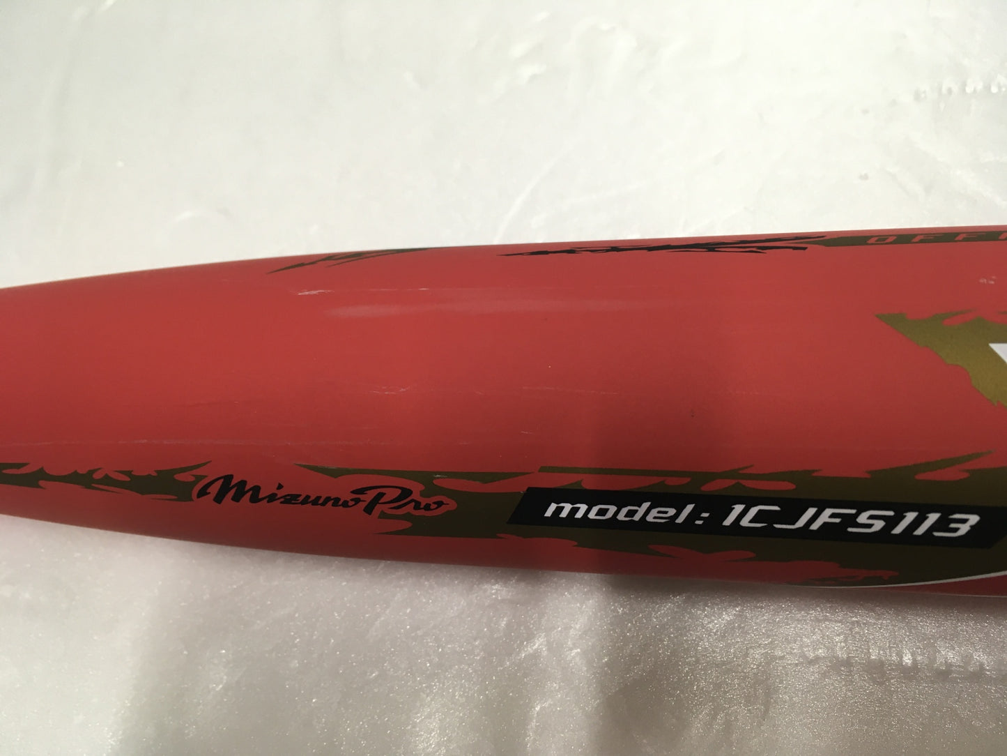 ※送料無料※ Mizuno Pro ソフトボール用 FRP製バット X01 3号 革 ゴムボール用 1CJFS113 中古 囗G
