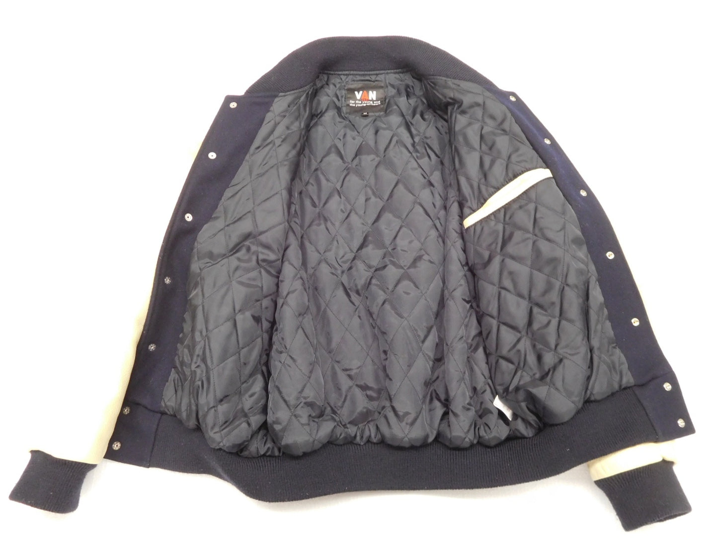 VAN スタジアムジャンパー 牛革 EJC-18 size:M ※汚れあり囗T巛