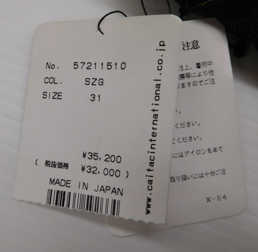タグ付!YANUK ヤヌーク 藤原裕 VINCENT Ⅱ デニムパンツ 57211510 ワンウォッシュ インディゴ size:31囗T巛