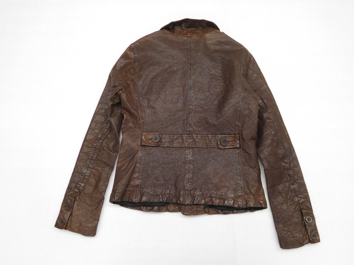 Johnbull ジョンブル 羊革ライダースジャケット ブラウン size:M囗T巛