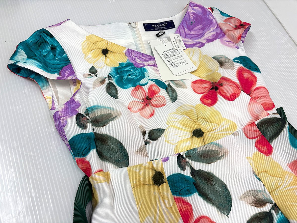 M'S GRACY エムズグレイシー Colorful Flower Dress 911355 ワンピース サイズ36