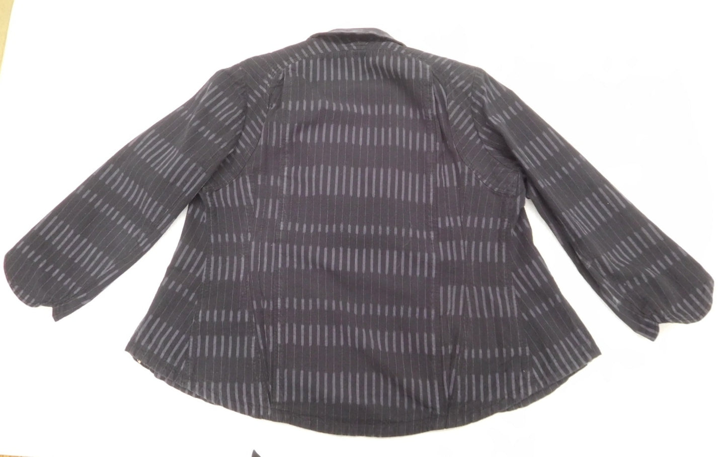 KURUMI オカモト商店 ジャケット ブラック 久留米かすり 綿100% 日本製 size:表記なし囗T巛