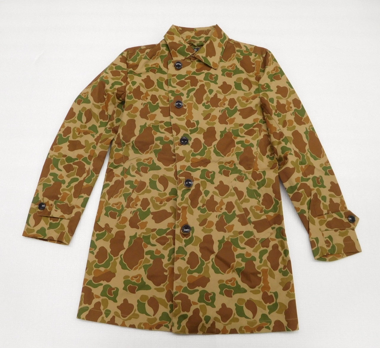 タグ付!Audience オーディエンス ボンディングツイルシングルトレンチコート カモフラ柄 AUD2695 size:M囗T巛
