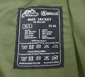 HELIKON-TEX ヘリコンテックス M65 ミリタリージャケット KU-M65-NY ライナー付 size:US-XS囗T巛