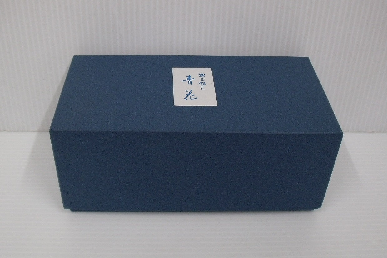 未使用!しん窯 青花 そば猪口(大) 2個組囗T巛