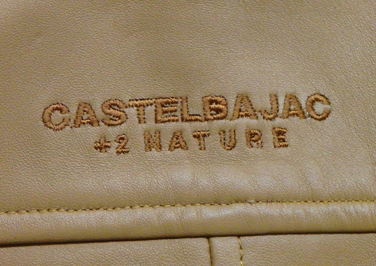 CASTELBAJAC カステルバジャック 羊革 レザージャケット キャメル size:1囗T巛