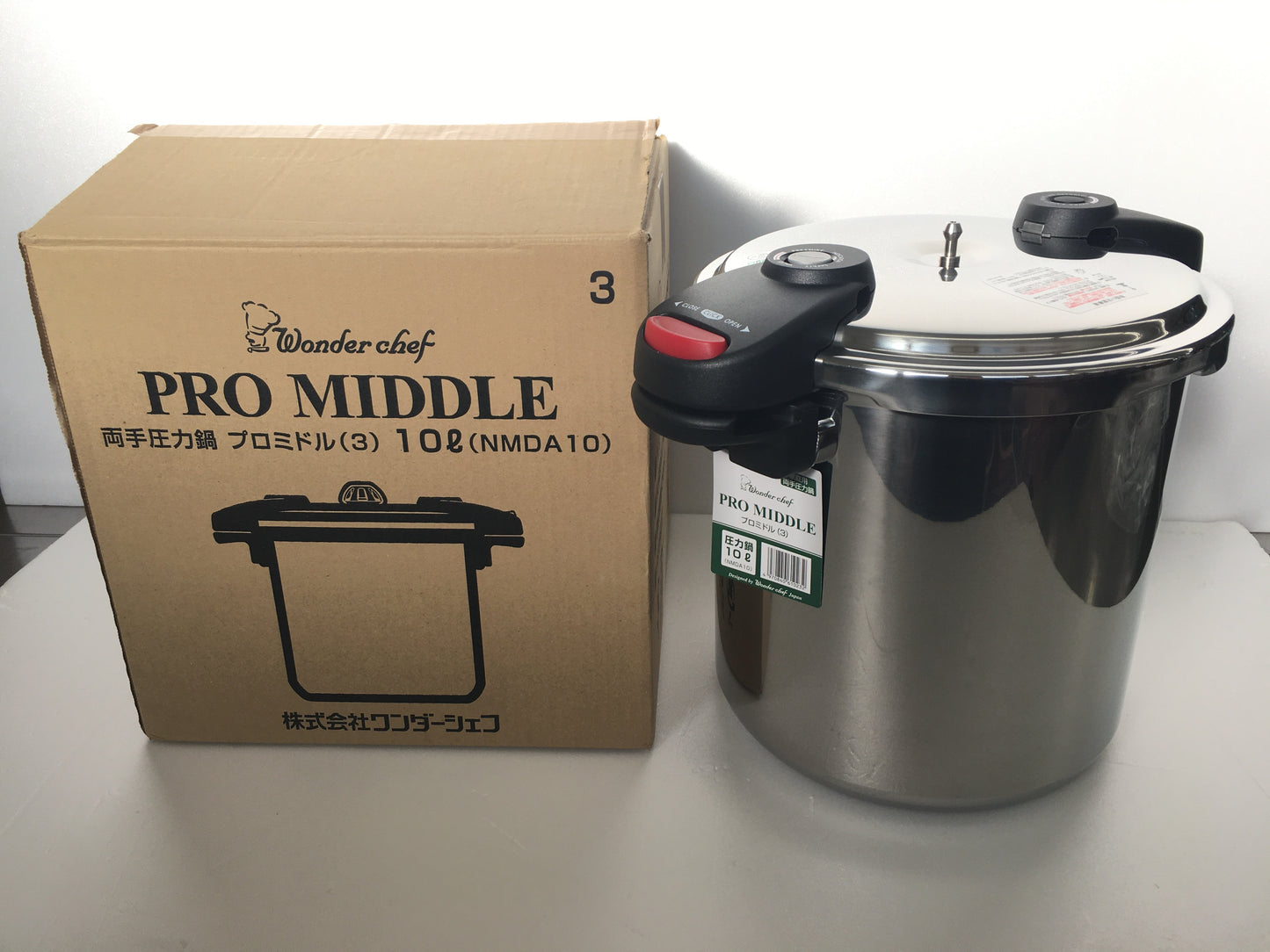 送料無料 WONDER CHEF ワンダーシェフ プロミドル 3 圧力鍋 10L NMDA10 囗K巛