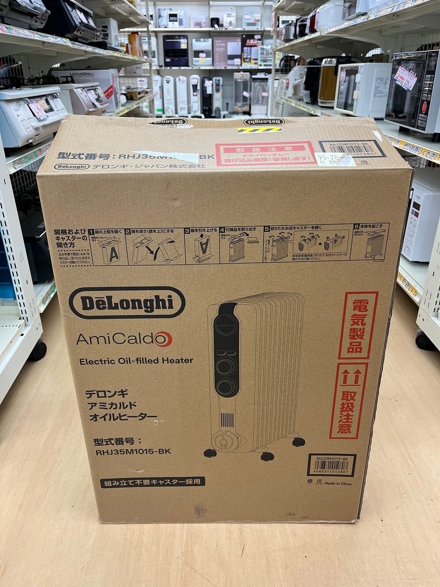 送料無料 デロンギ アミカルド オイルヒーター RHJ35M1015-BK 囗K巛