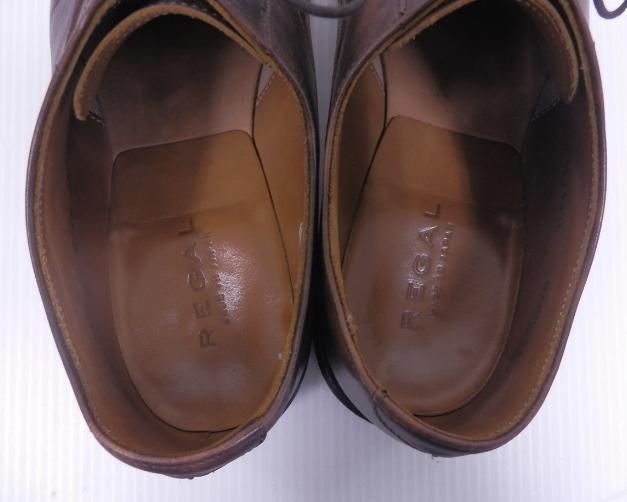 REGAL リーガル ストレートチップ レザー A/8J336 0/RR ブラウン size:25cm囗T巛