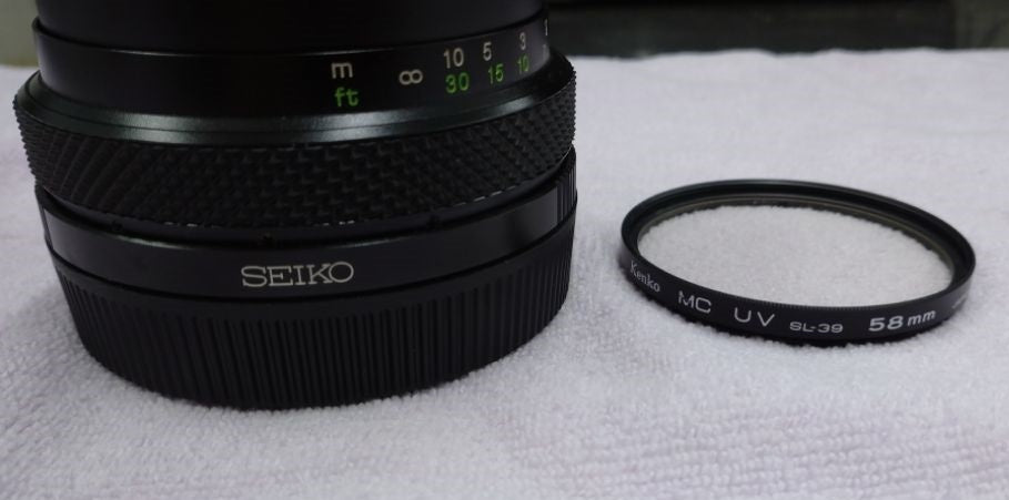 中古品 セイコー SEIKO ゼンザブロニカ用レンズ 1:2.8 f=75mm 58φ囗T巛