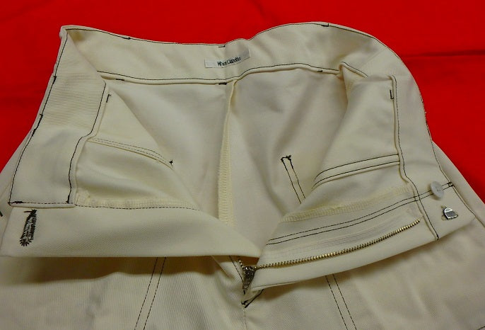 Whim Gazette ステッチパンツ ホワイト size:38囗T巛