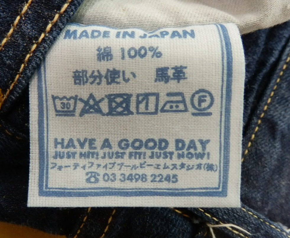 45R デニム ジーンズ インディゴ 日本製 size:5囗T巛