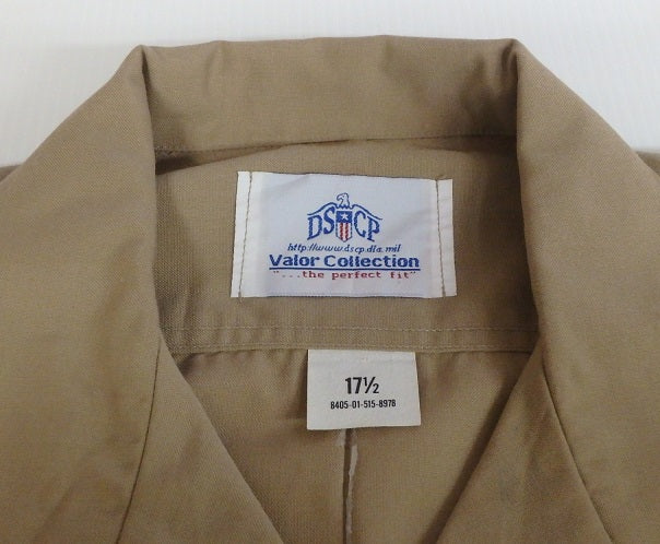 DSCP クオーターレングススリーブ M-1 8401-01-515-8978 カーキ ウールリッチ製 size: 17 1/2囗T巛