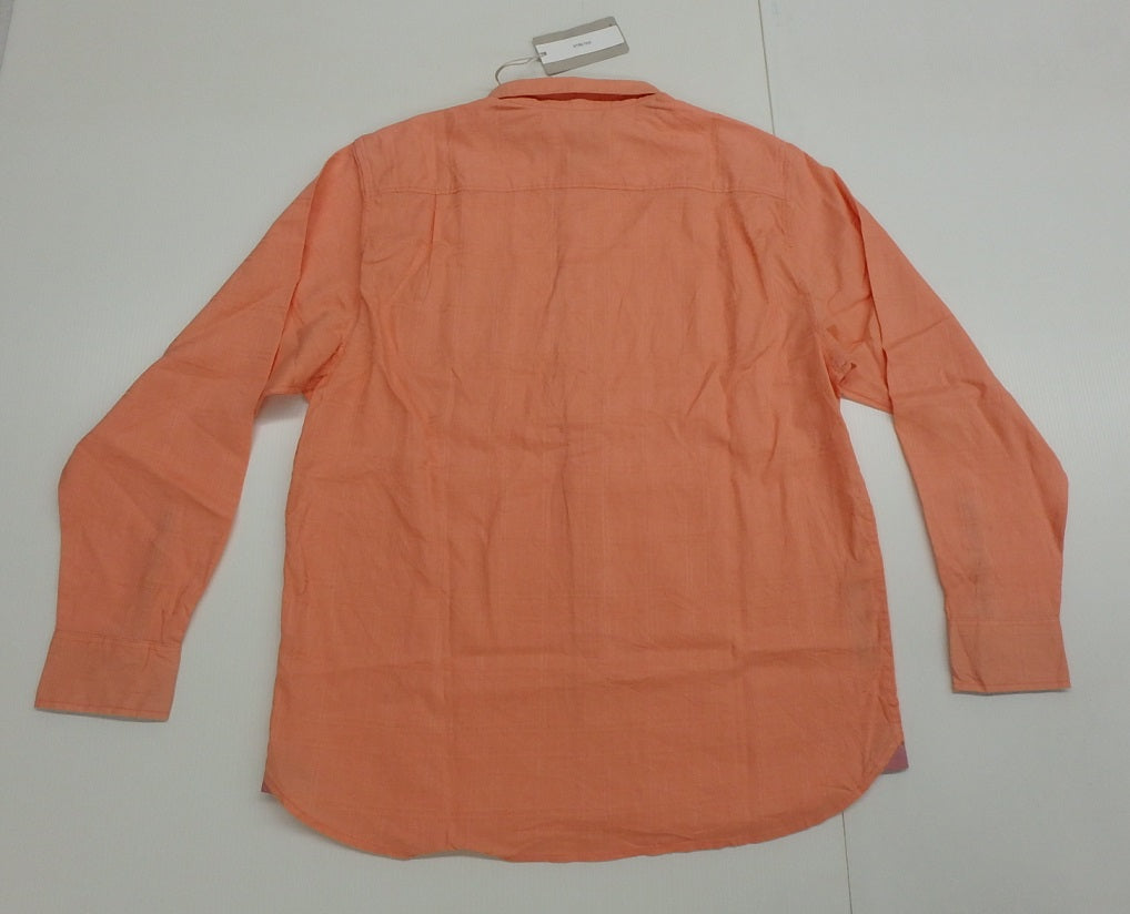 Tommy Bahama ストレッチ長袖シャツ オレンジ size:L囗T巛