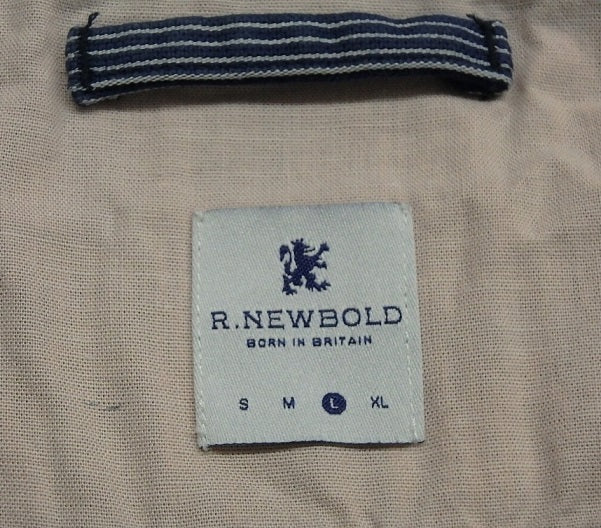 R.NEWBOLD コットンパーカー ブルー(ボーダー)size:L囗T巛