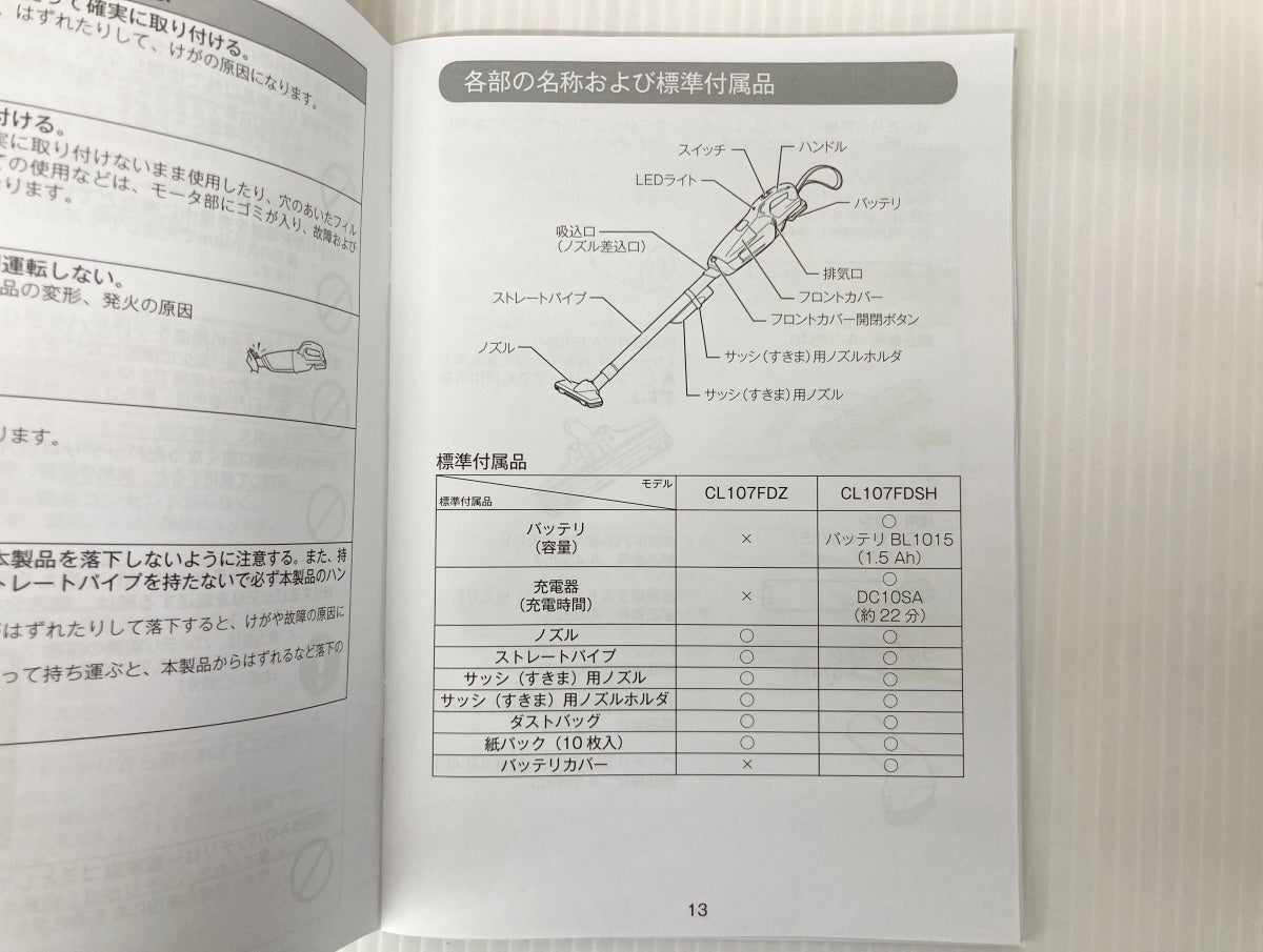 makita マキタ 充電式クリーナー CL107FDSHW
