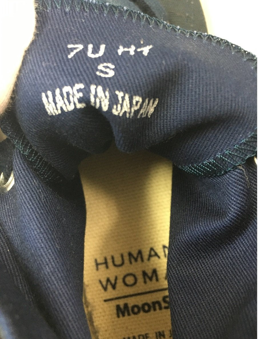 送料無料 HUMAN WOMAN ヒューマンウーマン Moon Star ムーンスター HI スニーカー ネイビー サイズ表記S 囗K巛