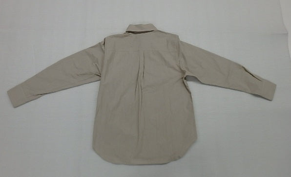 タグ付!UNFOLLOW アンフォロー ベイクルーズ 長袖コットンシャツ ベージュ 日本製 size:1囗T巛