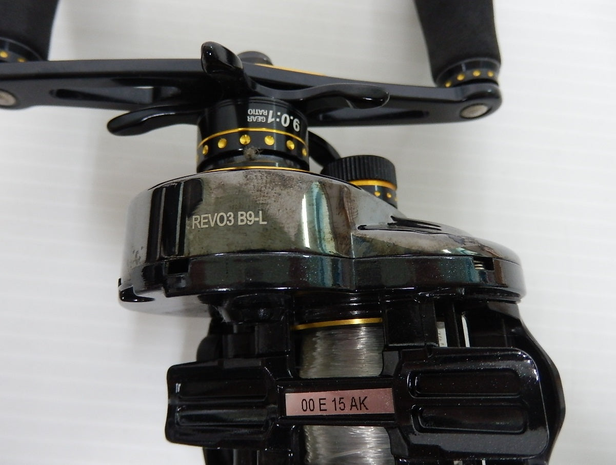 Abu Garcia アブ・ガルシア REVO BLACK9 レボブラック9 9-L ベイトリール 左用 箱・説明書あり 中古囗T巛