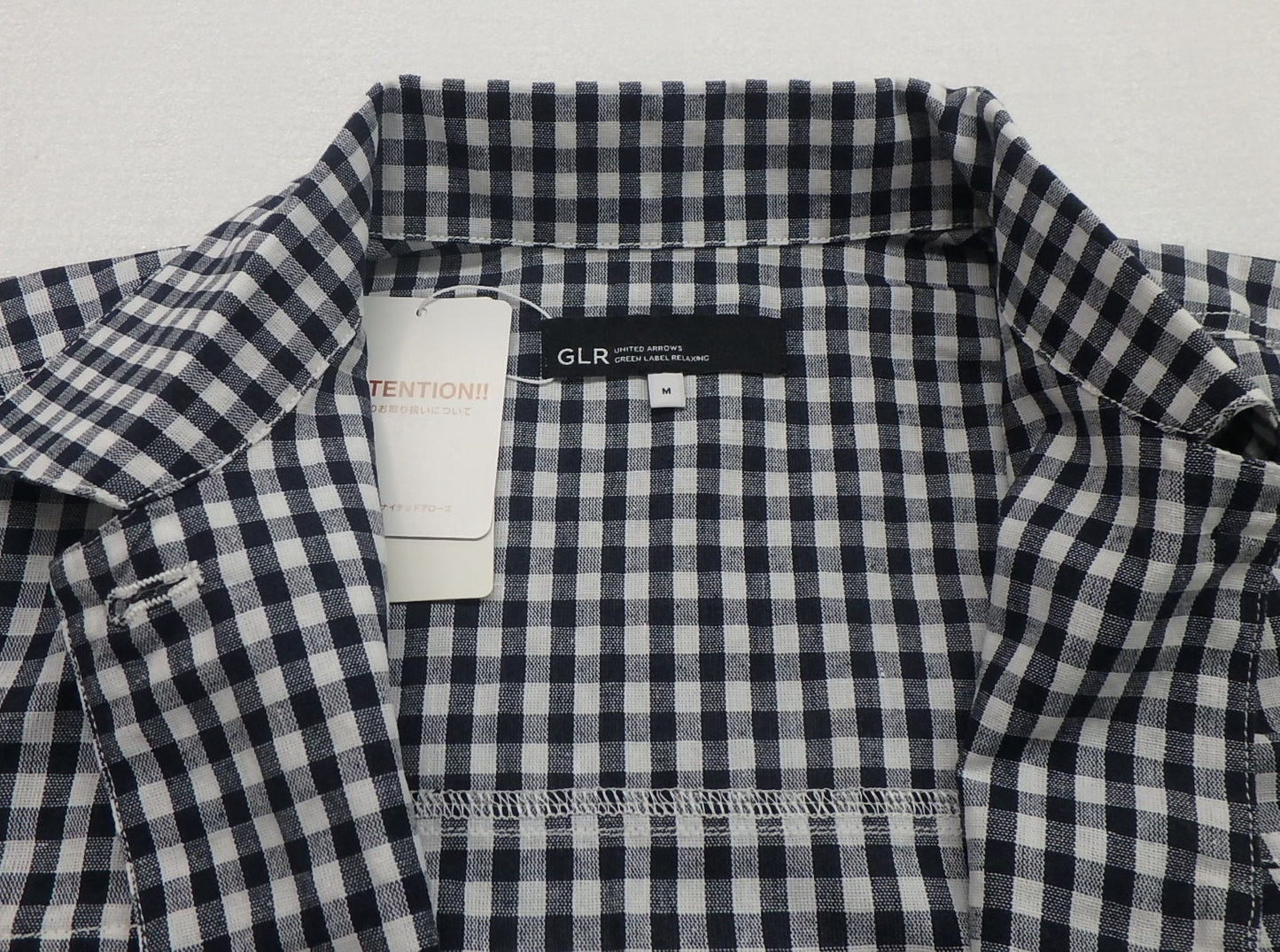 タグ付!UNITED ARROWS ユナイテッドアローズ GREEN LABEL RELAXING シャツジャケット ネイビー size:M囗T巛